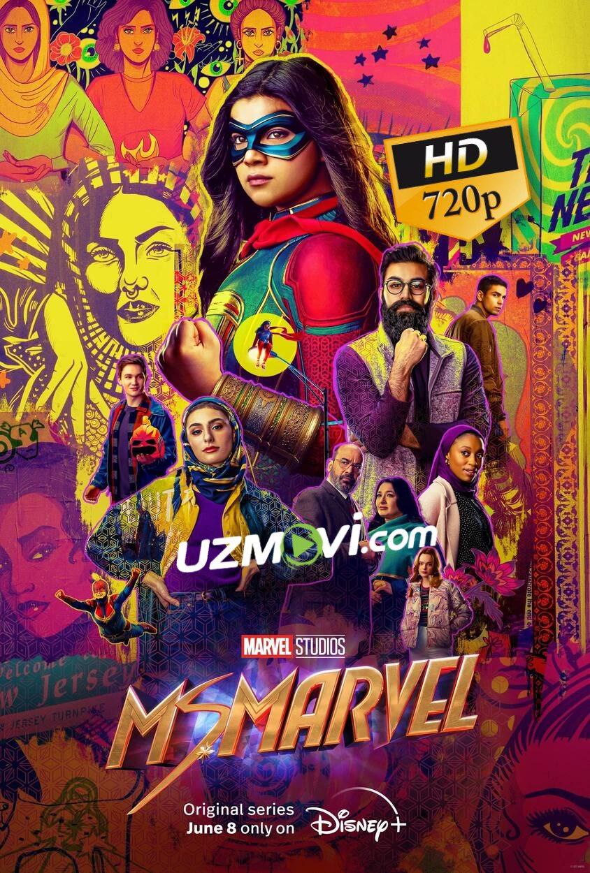 Miss marvel marvel xonim premyera HD yangi serial barcha qismlari uzbek o'zbek tilida